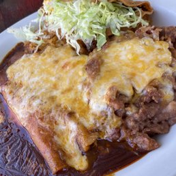 La Chiquita Restaurant signature dishes Ground Beef TacoCheese EnchiladaChile Verde Burrito With Pork